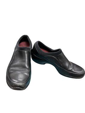Merrell Spire Stretch wms brown leather mules clogs shoes sz 7.5 SKU 10,002